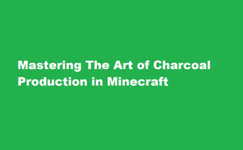 how to make charcoal in minecraft