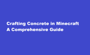 how to make concrete in minecraft