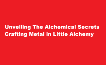 how to make metal in little alchemy