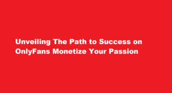Unveiling The Path to Success on OnlyFans Monetize Your Passion