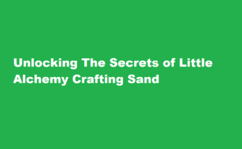 how to make sand in little alchemy