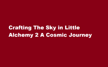 how to make sky in little alchemy