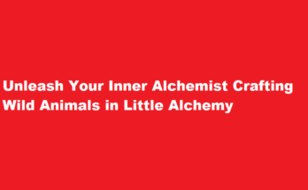 how to make wild animal in little alchemy