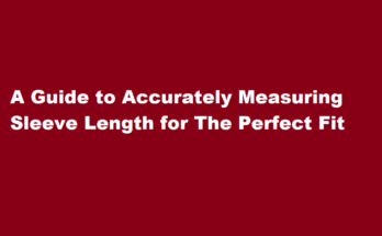 how to measure sleeve length