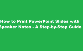 how to print powerpoint with notes