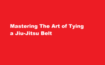 how to tie a jiu jitsu belt