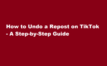 how to undo a repost on tiktok