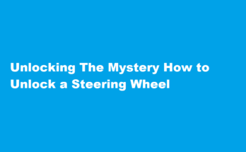 how to unlock steering wheel
