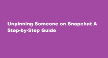 Unpinning Someone on Snapchat A Step-by-Step Guide