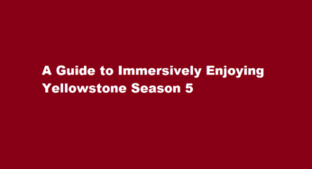 A Guide to Immersively Enjoying Yellowstone Season 5