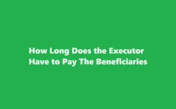 how long does the executor have to pay the beneficiaries