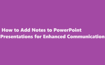 how to add notes to powerpoint