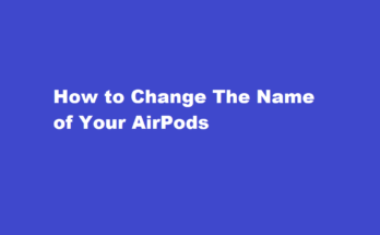 how to change airpods name