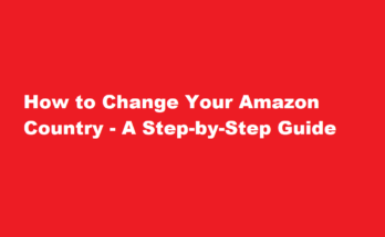 how to change amazon country