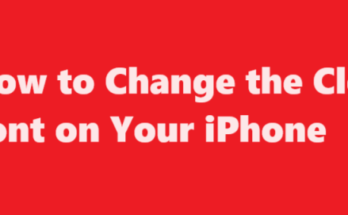 how to change clock font on iphone