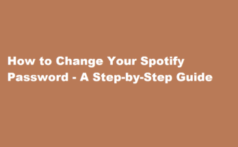 how to change password on spotify