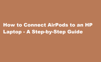 how to connect airpods to hp laptop