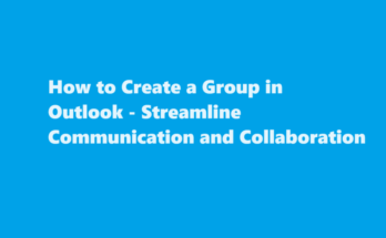 how to create a group in outlook
