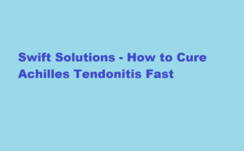 how to cure achilles tendonitis fast