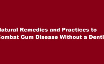how to cure gum disease without a dentist