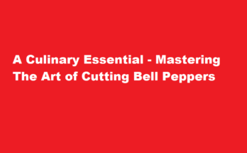how to cut a bell pepper