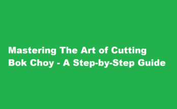 how to cut bok choy