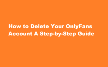 how to delete onlyfans account