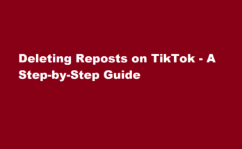 how to delete repost on tiktok