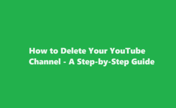 how to delete youtube channel