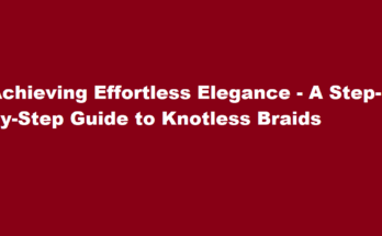 how to do knotless braids