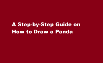 how to draw a panda
