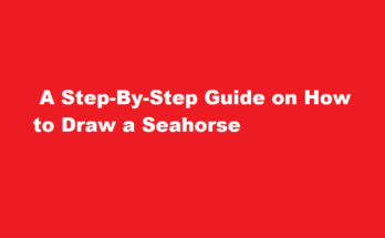 how to draw a seahorse