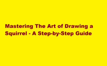 how to draw a squirrel