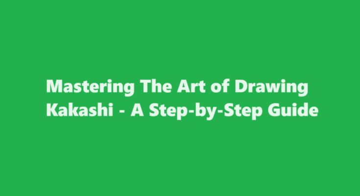 how to draw kakashi