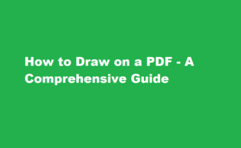 how to draw on a pdf