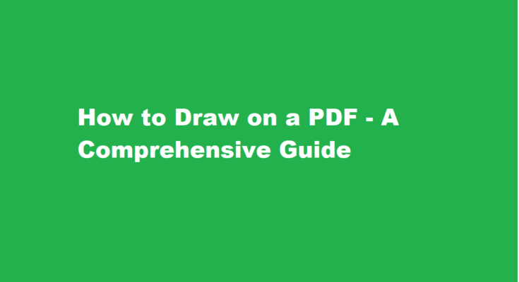 how to draw on a pdf