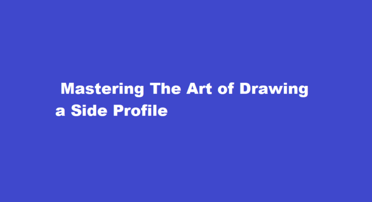 how to draw side profile