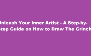 how to draw the grinch
