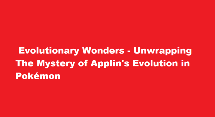 how to evolve applin