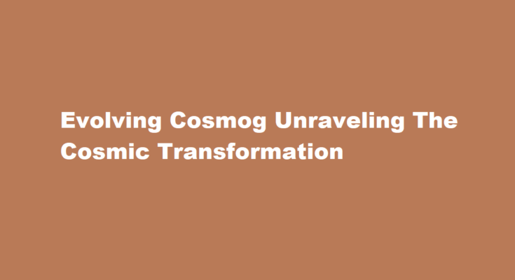 how to evolve cosmog