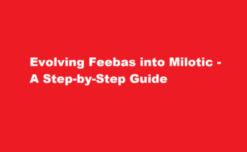 how to evolve feebas