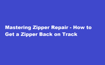 how to get a zipper back on track