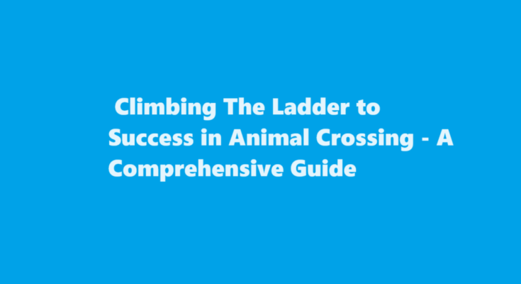 how to get ladder in animal crossing