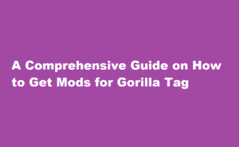 how to get mods on gorilla tag