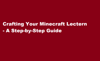 how to make a lectern in minecraft