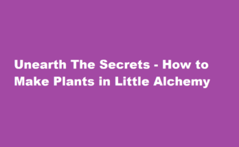 how to make a tree in little alchemy