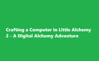 how to make computer in little alchemy 2