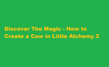 how to make cow in little alchemy