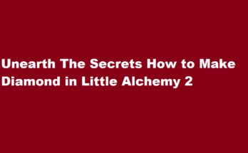 how to make diamond in little alchemy 2