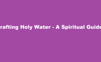 how to make holy water